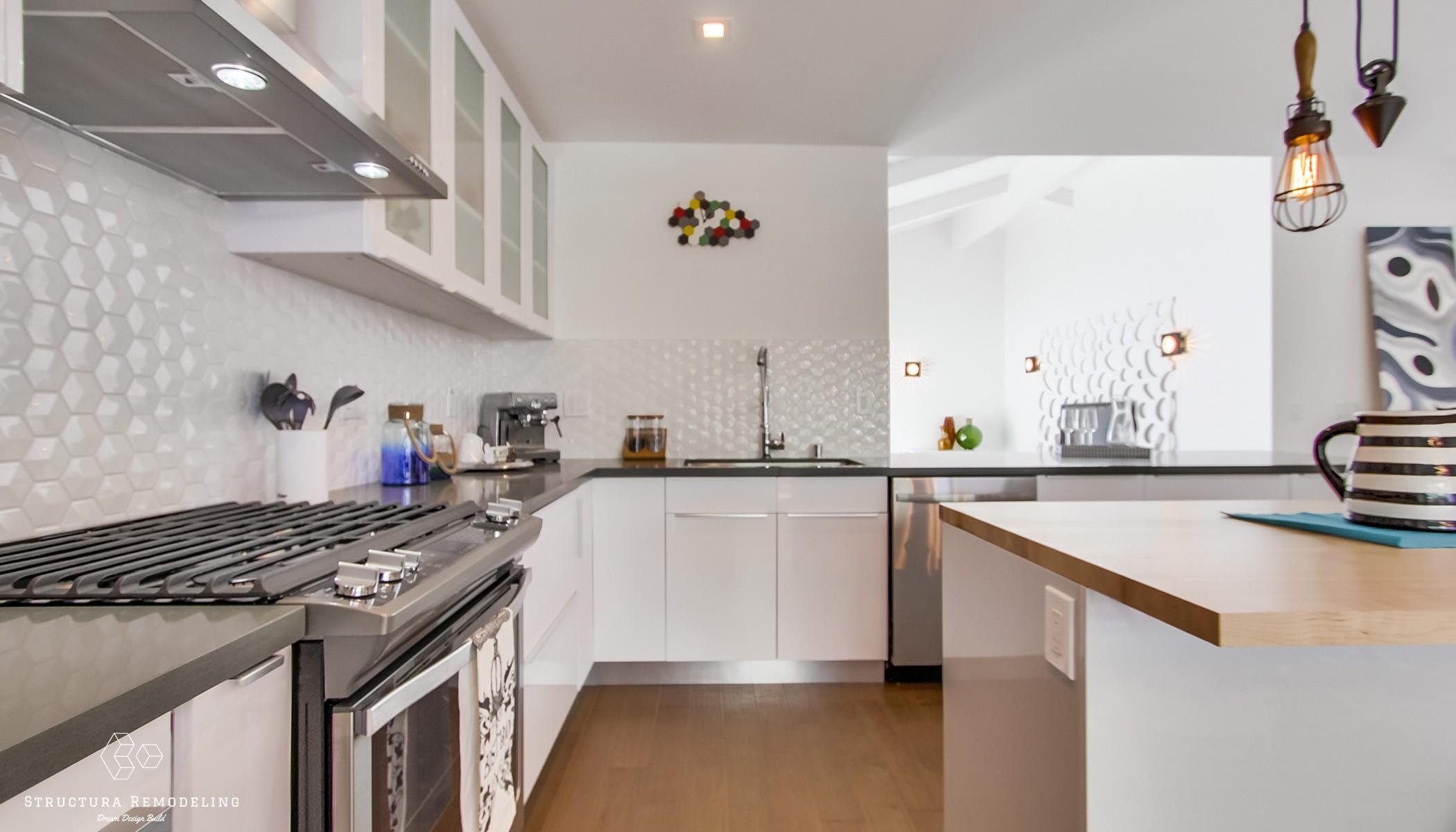 White on white kitchen