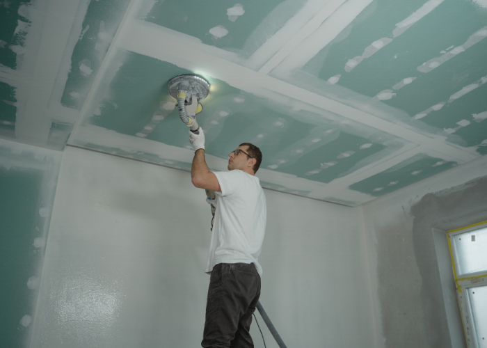 sanding ceiling