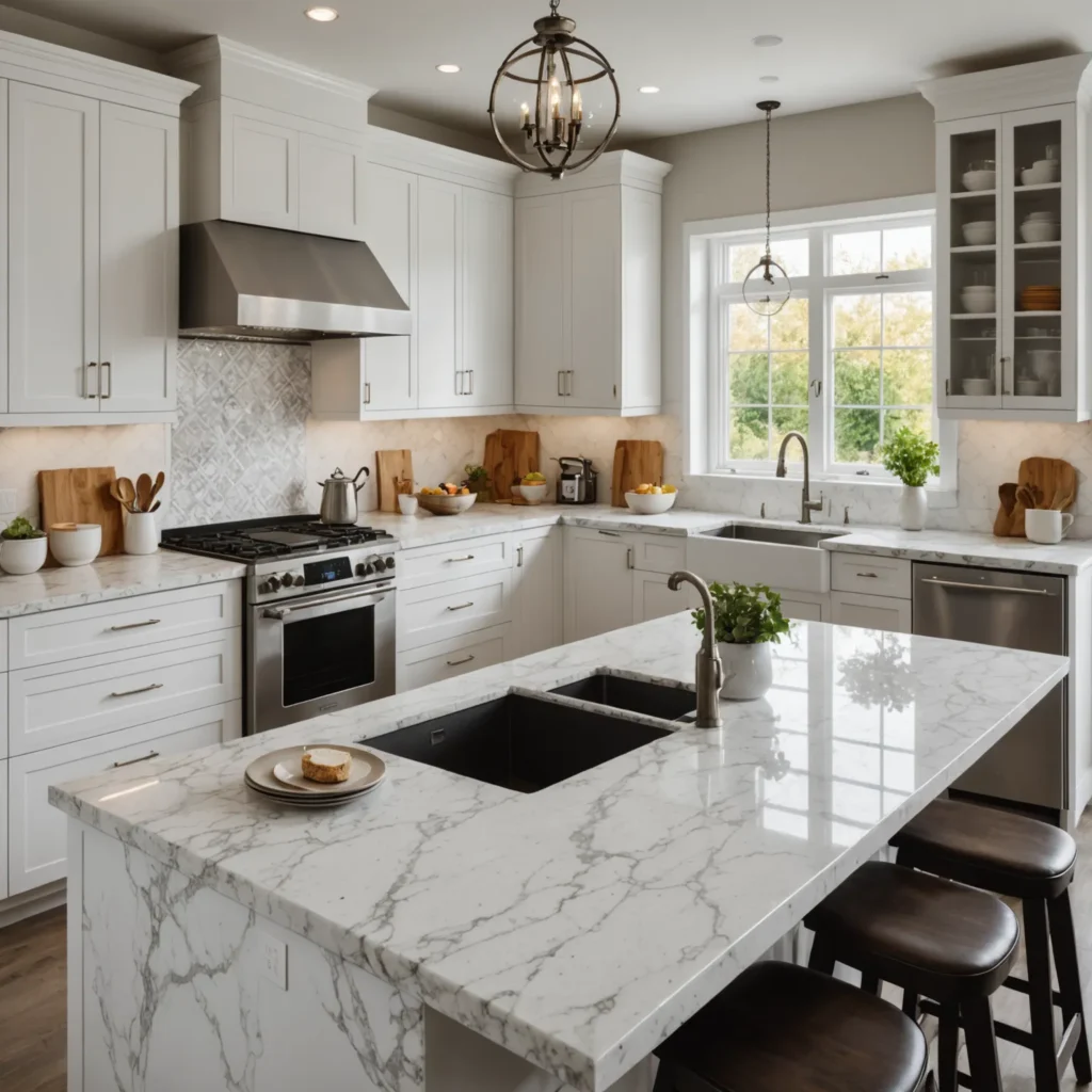 White Granite vs. Marble Countertops: Pros & Cons